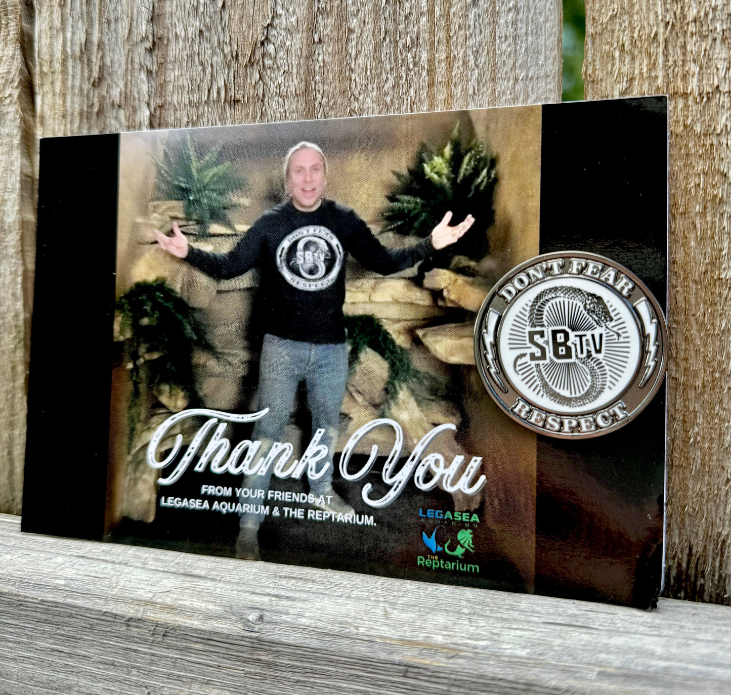 Don't Fear Respect Limited Edition Pin - w/ a special Brian photo and Thank You from the team