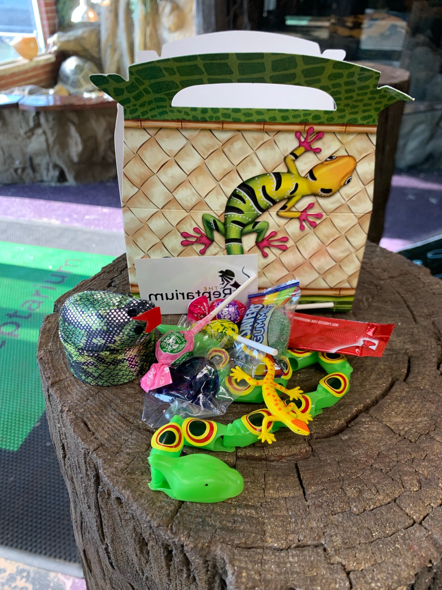 Reptile-Themed Goodie Boxes - Add To Your Private Event.
